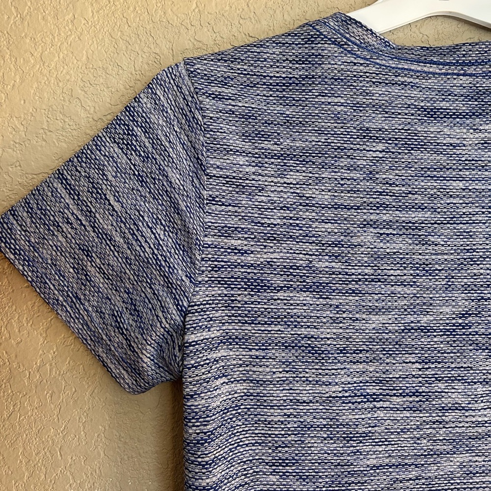 Blue Heather Patterned Workout Tee Size M Reebok - Picture 7 of 7